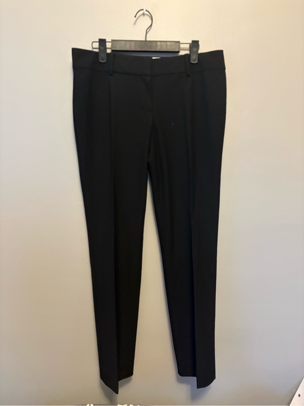 Ann Taylor Black Slim Straight Dress Pants